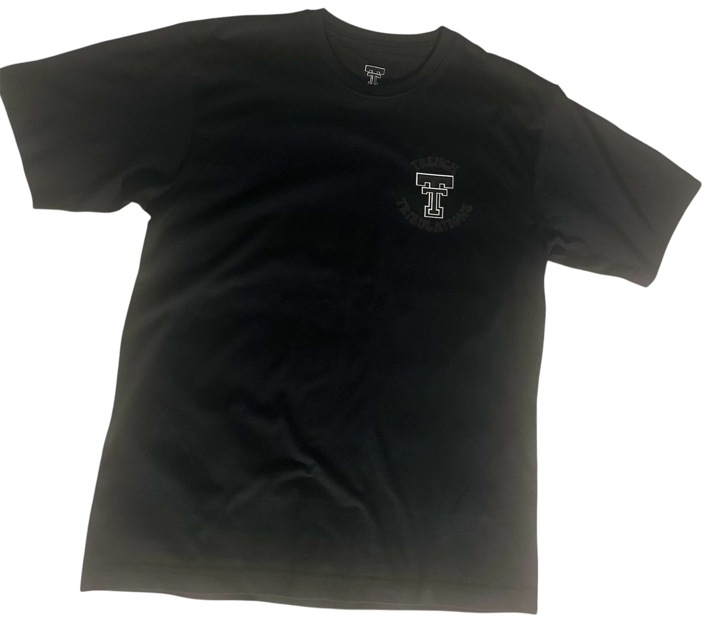 Trench Tribulation Black On Black T Shirt